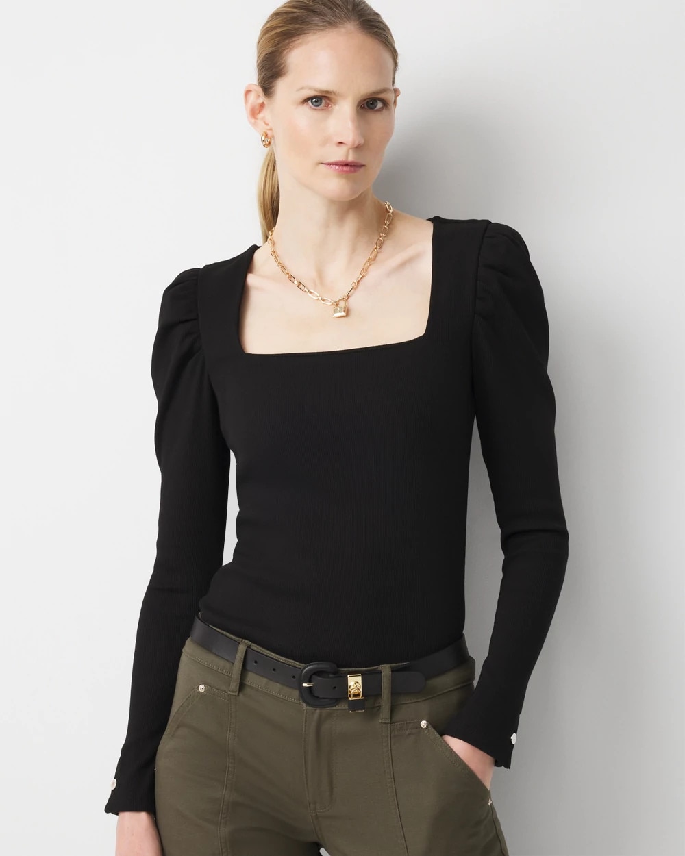 WHBM FORME™ Puff Sleeve Top | White House Black Market